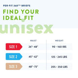 Incontinence Brief Prevail® Per-Fit 360°™ Adult Size 2 Unisex Disposable Heavy Absorbency – Pack of 18