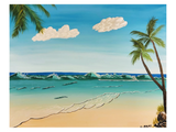 Beach Scenery Painting - Acrylic Canvas Painting