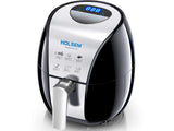 HOLSEM Digital Air Fryer with Rapid Air Circulation System, 3.4 QT Capacity with LED Display - Black/Stainless Steel